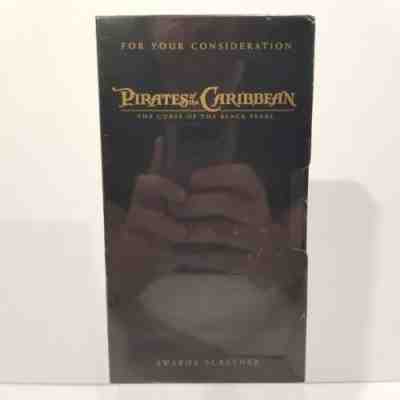 Pirates of Caribbean Curse Pearl VHS Disney SEALED Watermark FYC Awards Screener