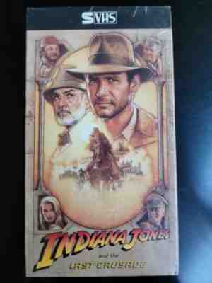 SEALED S-VHS Indiana Jones and the Last Crusade RARE (1990) Paramount Home Video