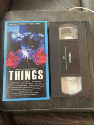 Things HORROR VHS SOV UBER RARE STERLING ENTERTAINMENT 1993 GORE SHOT ON VIDEO
