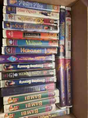 DISNEY LOT Of 20 VHS (masterpiece And Black Diamond)