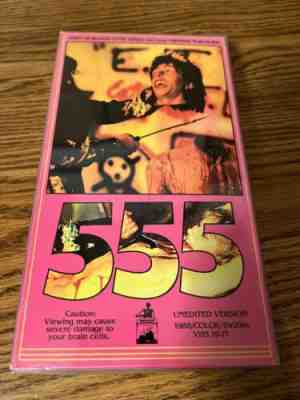 555 VHS Massacre Video oop Legendary SOV Horror Movie Slipcase