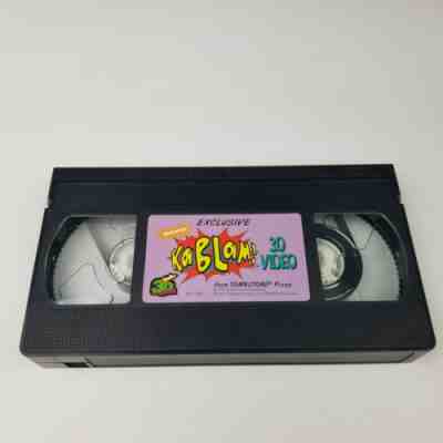 Kablam! Nickelodeon Nogglevision 3D VHS Video Tape Tombstone PIzza Promo 90s