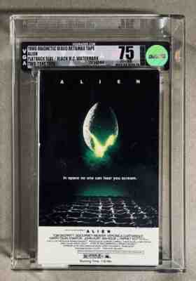 BETAMAX Alien MAGNETIC - VGA 75 EX+/NM 1980 Watermarks Like VHS IGS