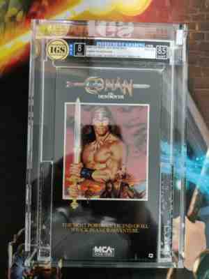 1st Edition Conan the Destroyer VHS 1984 Arnold Schwarzenegger SEALED IGS 8/8.5!