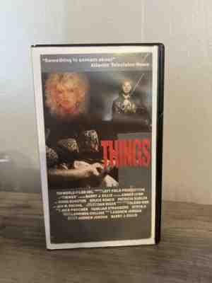 Things VHS SOV HORROR RARE Triworld Films Joe Bob Briggs RENTAL TESTED