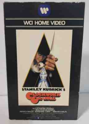 Clockwork Orange WCI Warner 1980 Big Box Burgess Stanley Kubrick Rare VHS Orig.