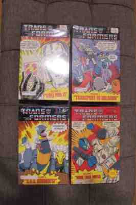 Transformers F.H.E. Vol. 1, 3, 6, 7 1984 Large Format Fully Sealed VHS Must See!