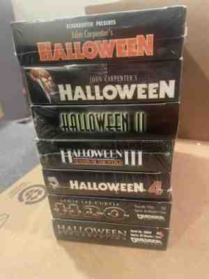 SEALED Halloween VHS Lot (1,1,2,3,4, H20 Resurrection) Horror