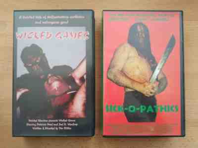 Sick-o-Pathics - Wicked Games - Manic Entertainment - VHS - PAL - Tim Ritter