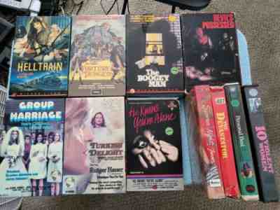 11 RARE HARD-TO-FIND BIG BOX VHS TAPES