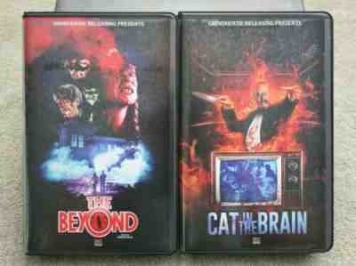 LUCIO FULCI Beyond CAT IN THE BRAIN VHS LOT CULT MOVIE MANIA Limited NUMBERED