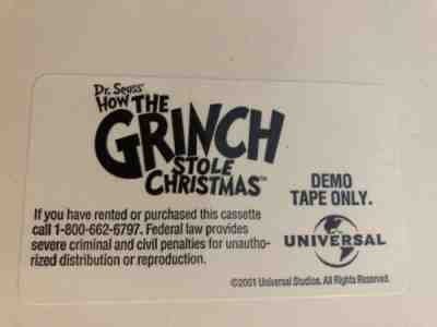 Dr. Seuss How The Grinch Stole Christmas VHS Screener 2001 Sealed Jim Carrey