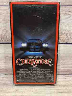 Christine VHS Tape 1st Print RCA Side Flap John Carpenter Horror 1983 Sealed