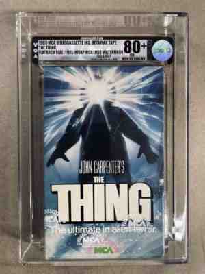 BETAMAX - THE THING - VGA 80+ NM FIRST PRINT / RAINBOW WRAP MCA / Like IGS VHS