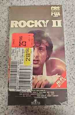 Rocky II VHS SEALED w/ Watermarks Sylvester Stallone Carl Weathers Talia Shire