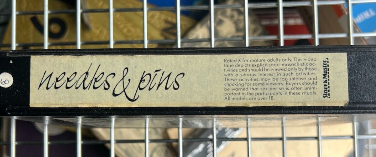 Rare Needles And Pins Tape VHS Cassette Francisco 80s BDSM Gay Bondage