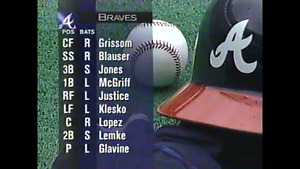 VHS #329 MLB 1995 Braves at Cardinals 5.24.95, Braves at Astros 5.26.95 Baseball