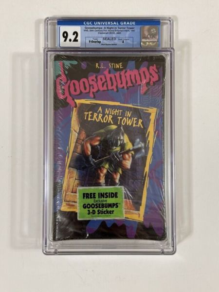 Goosebumps A Night In Terror Tower VHS CGC Graded 9.2 B SEALED Clamshell ?