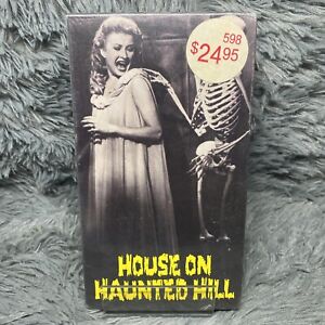 House on Haunted Hill VHS 1985 Factory Sealed Vincent Price Horror Watermarks