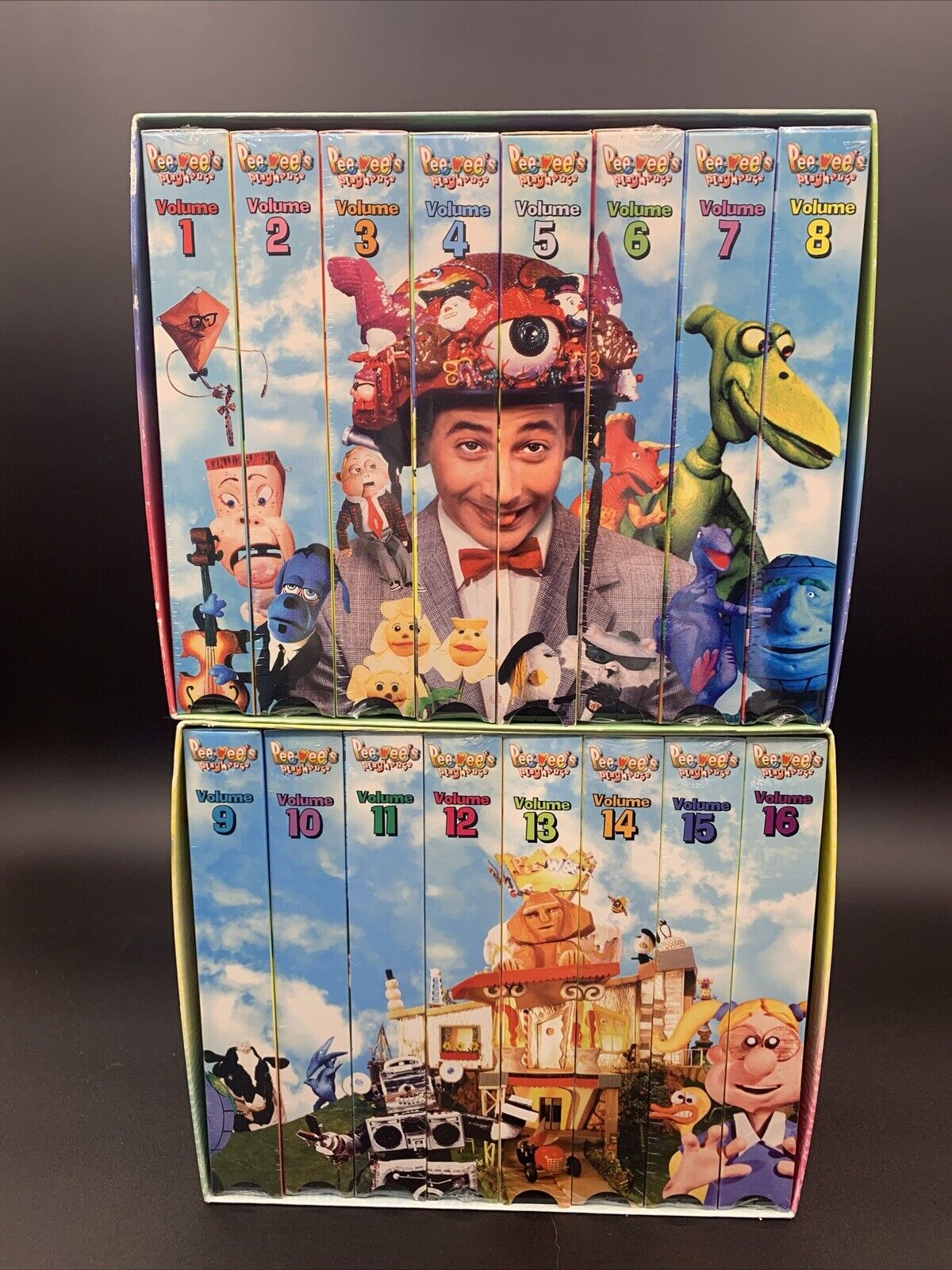 Pee-Wee's Playhouse 1996 VHS Complete Box Set 1-16 Sealed Box Pee Wee Herman