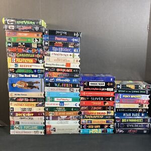 MASSIVE VHS HORROR CLASSICS LOT SEALED FULCI ZOMBIE ROMERO MARX BROTHERS