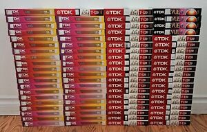 Lot of 80 Pre-Recorded VHS Tapes Sold As Used Blanks Assorted Programs TDK #9