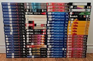 Lot of 80 Pre-Recorded VHS Tapes Sold As Used Blanks Assorted Programs #10