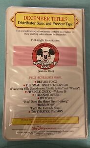 MEGA RARE Walt Disney Home Video VHS 1985 Distributor Sales & Preview DEMO VTG