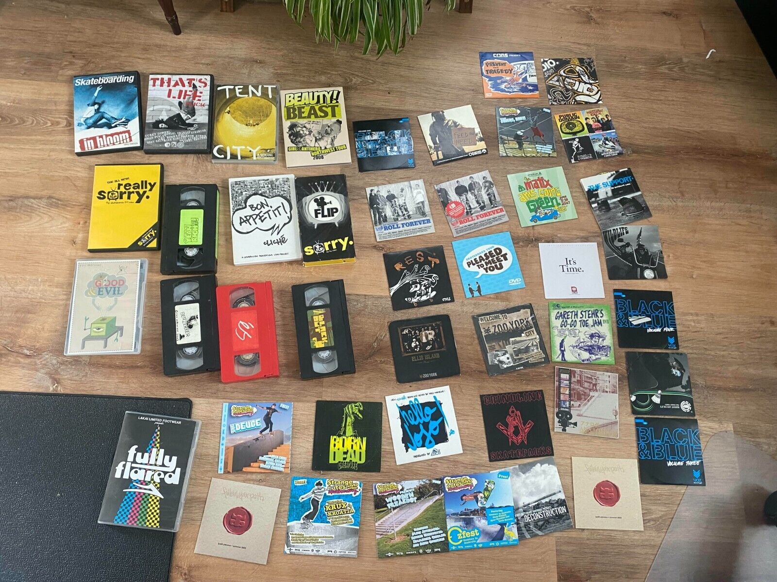 Multiple skateboard videos (VHS, DVD)