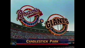 VHS #341 MLB 1995 Braves at Giants 7.28.95, Braves at Giants 7.29.95 Baseball