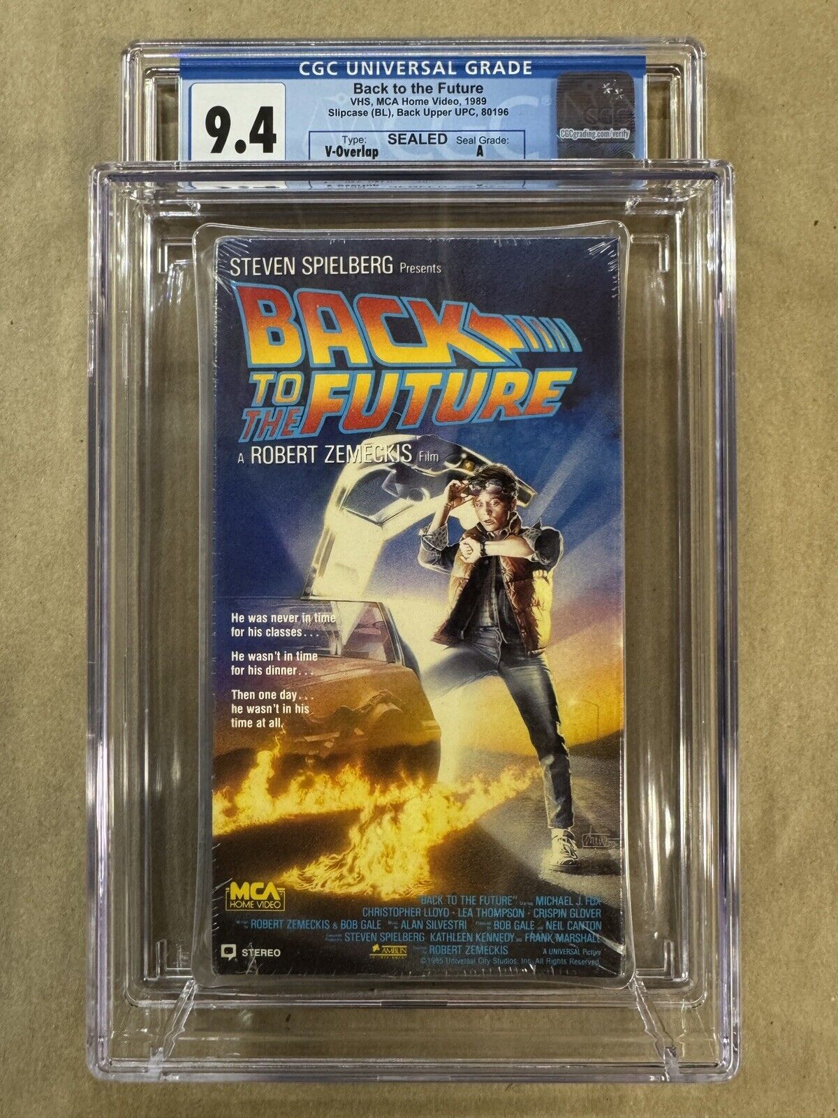 VHS — CGC 9.4 A •• BACK TO THE FUTURE (1989)