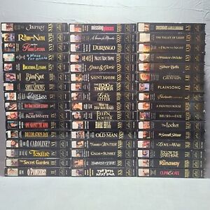 Hallmark Hall of Fame Gold Crown Collector's Edition VHS Lot of 48 See Desc.