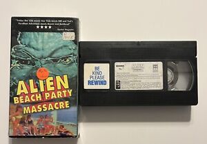ALIEN BEACH PARTY MASSACRE VHS 1996 RARE Horror Insect Surfers Andy Gizzarelli