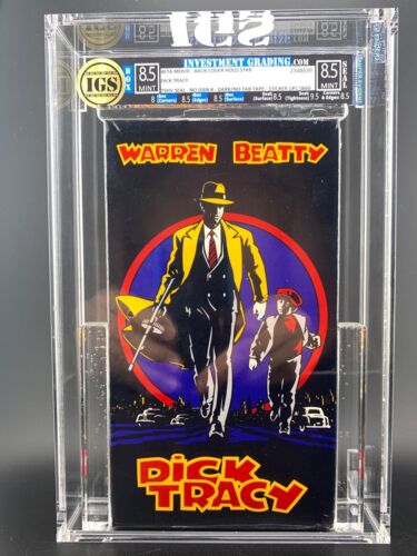 Dick Tracy - Sealed Beta/Betamax - BACK COVER HOLO STKR - IGS 8.5/8.5 Mint