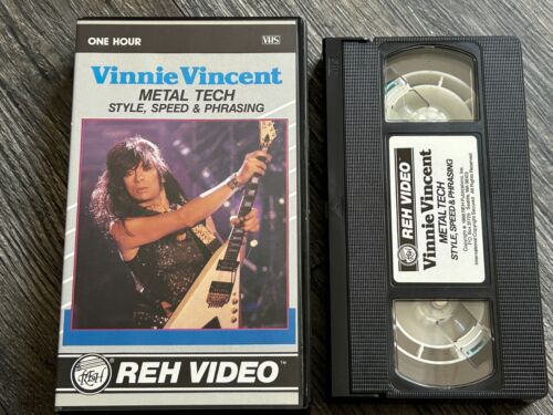 KISS VHS Video Tape VINNIE VINCENT Shred Guitar Metal Tech 1988 Vintage Kiss