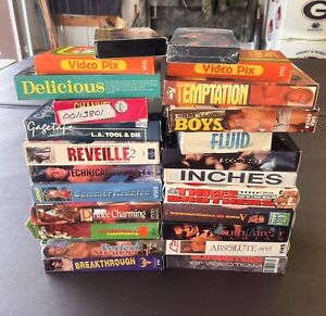 Lot of 24 Vintage 80s Gay Men VHS Art Modeling Movies