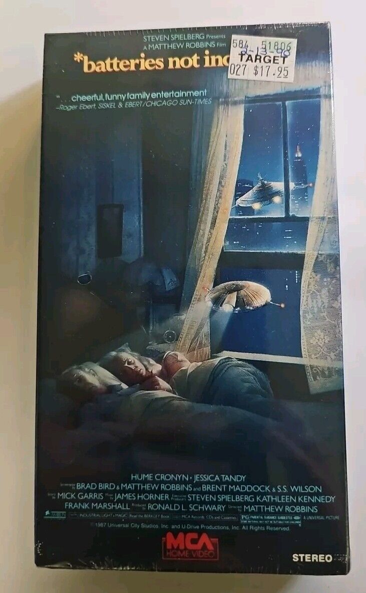 Batteries Not Included VHS SEALED Watermarks MCA Jessica Tandy VTG