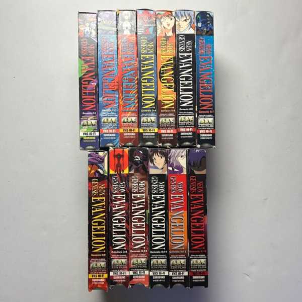 Neon Genesis Evangelion Complete Set 1-13 VHS 1996 Dubbed English VG+ Rare