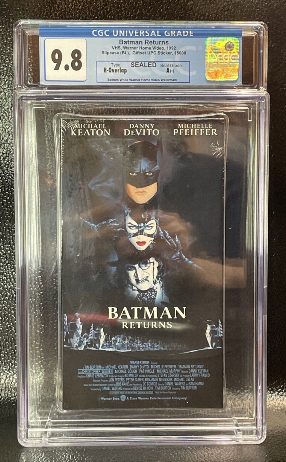 Batman Returns (VHS-1992) Warner Home Video CGC Graded (9.8-A++)