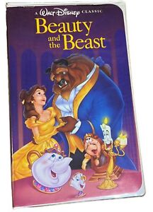 RARE Walt Disney's Beauty and The Beast VHS 1992 Black Diamond Classic EUC