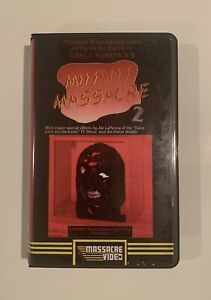 Mutant Massacre 2 VHS Massacre Video Carl J Sukenick Rare Limited Edition SOV
