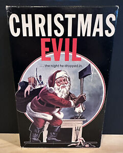 Christmas Evil VHS - Big Box - Rare - Very Good - Horror; Slasher; Santa; X-Mas