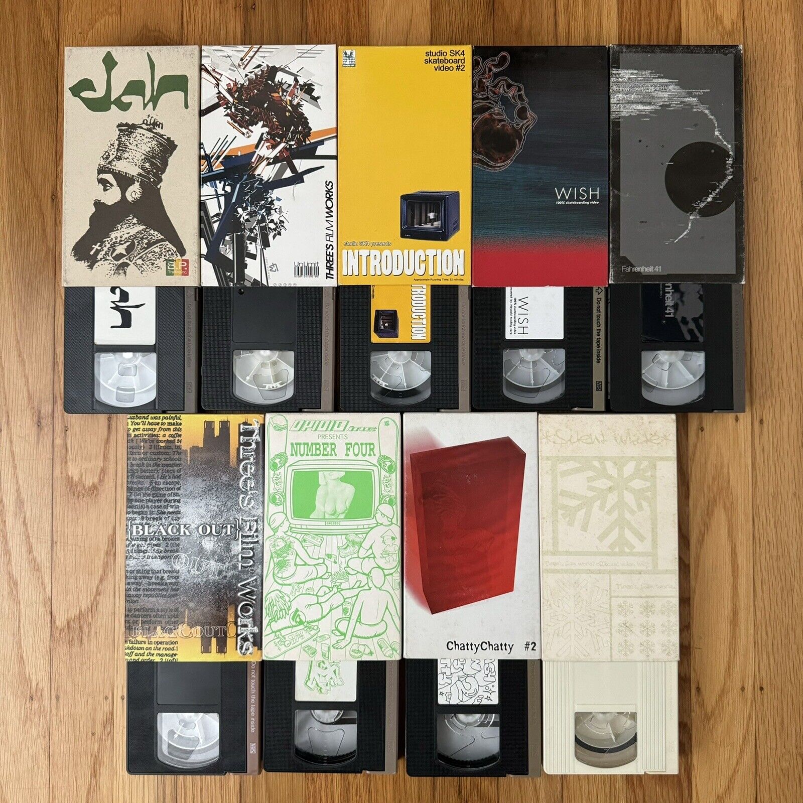 ?Japanese skate Skateboard Video Lot Of 9 VHS  Tapes Ultra Rare?