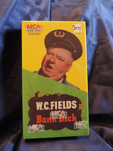 VHS SEALED WC FIELDS IN THE BANK DICK WATERMARKED MCA HOME VIDEO LOOK