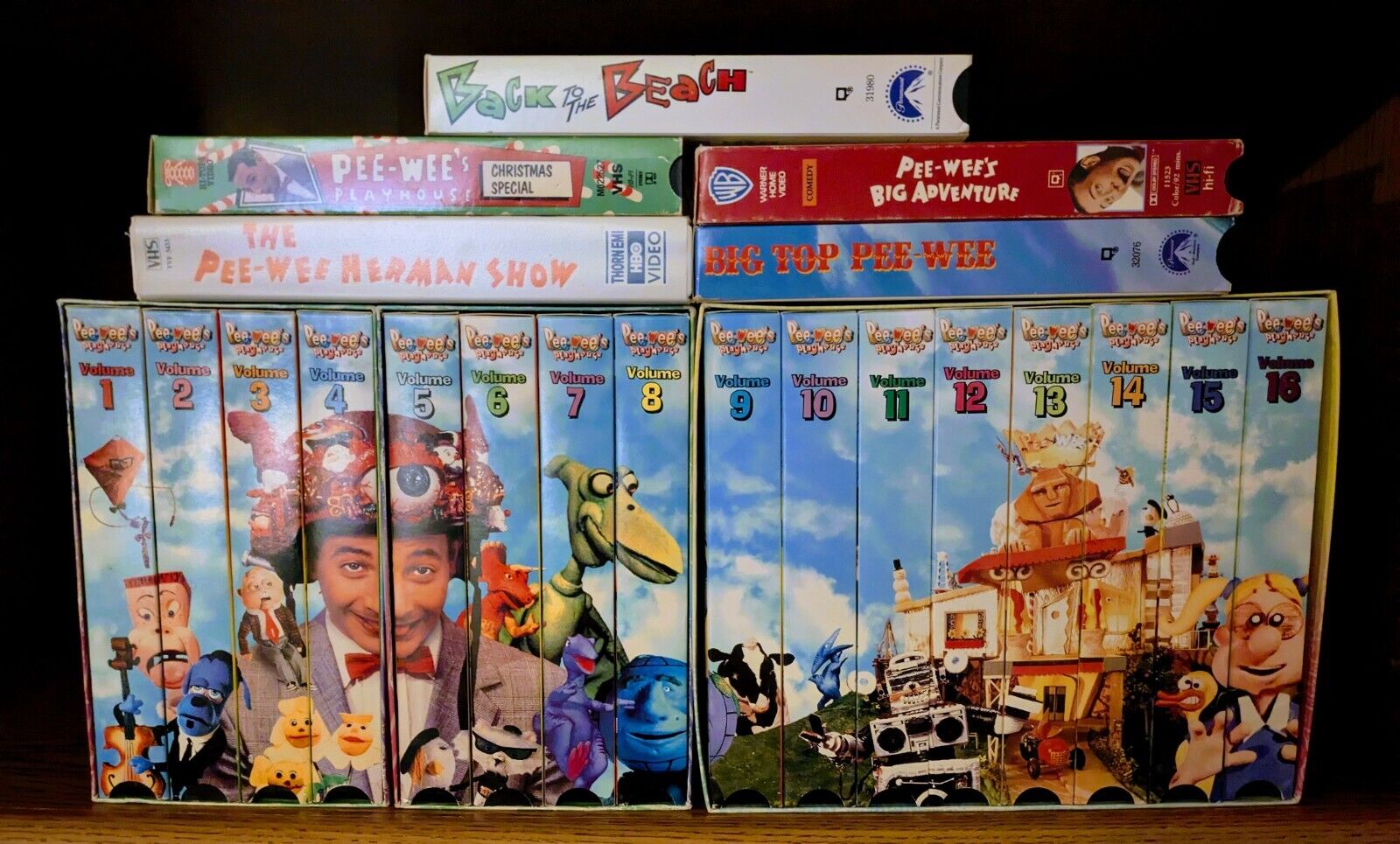 Pee-wee Herman VHS Lot 21 Tapes Playhouse Big Adventure Christmas
