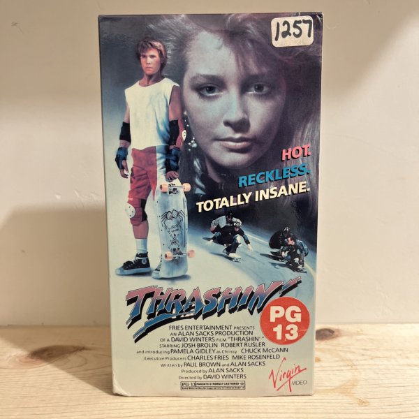 THRASHIN' - 1986 VHS Josh Brolin Skateboarding Rad 80s Cult Classic NICE 246