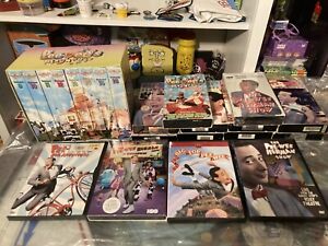 Pee-wee Herman VHS And DVD Lot - Playhouse, Big Adventure, Broadway, HBO Show