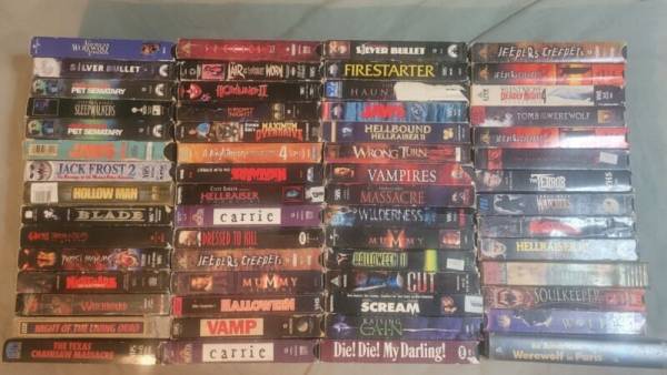 Rare HORROR VHS LOT(60)