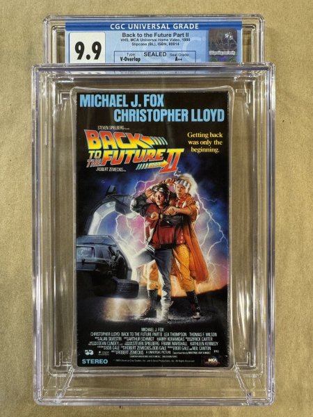 VHS -- CGC 9.9 A++ oo BACK TO THE FUTURE II
