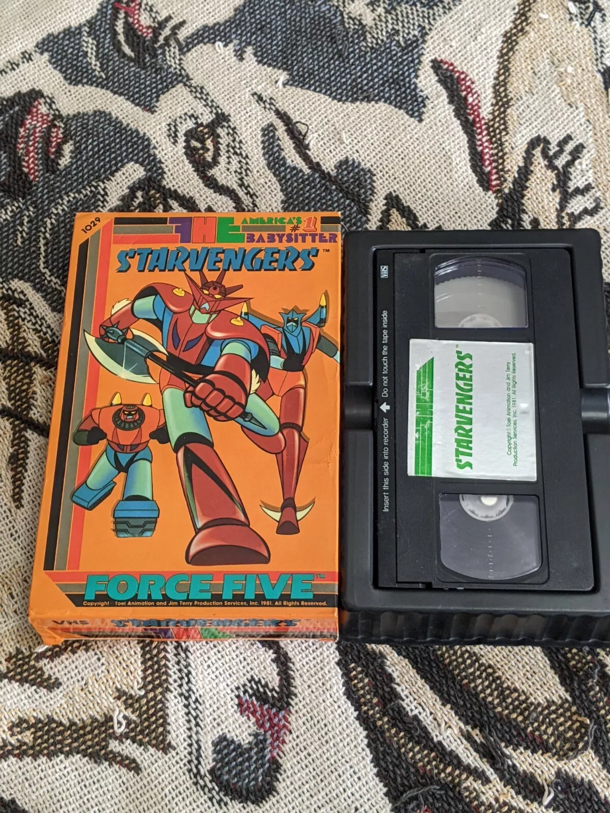 STARVENGERS VHS FORCE FIVE FHE BIG BOX CARTOON TOEI 1981 RARE OOP